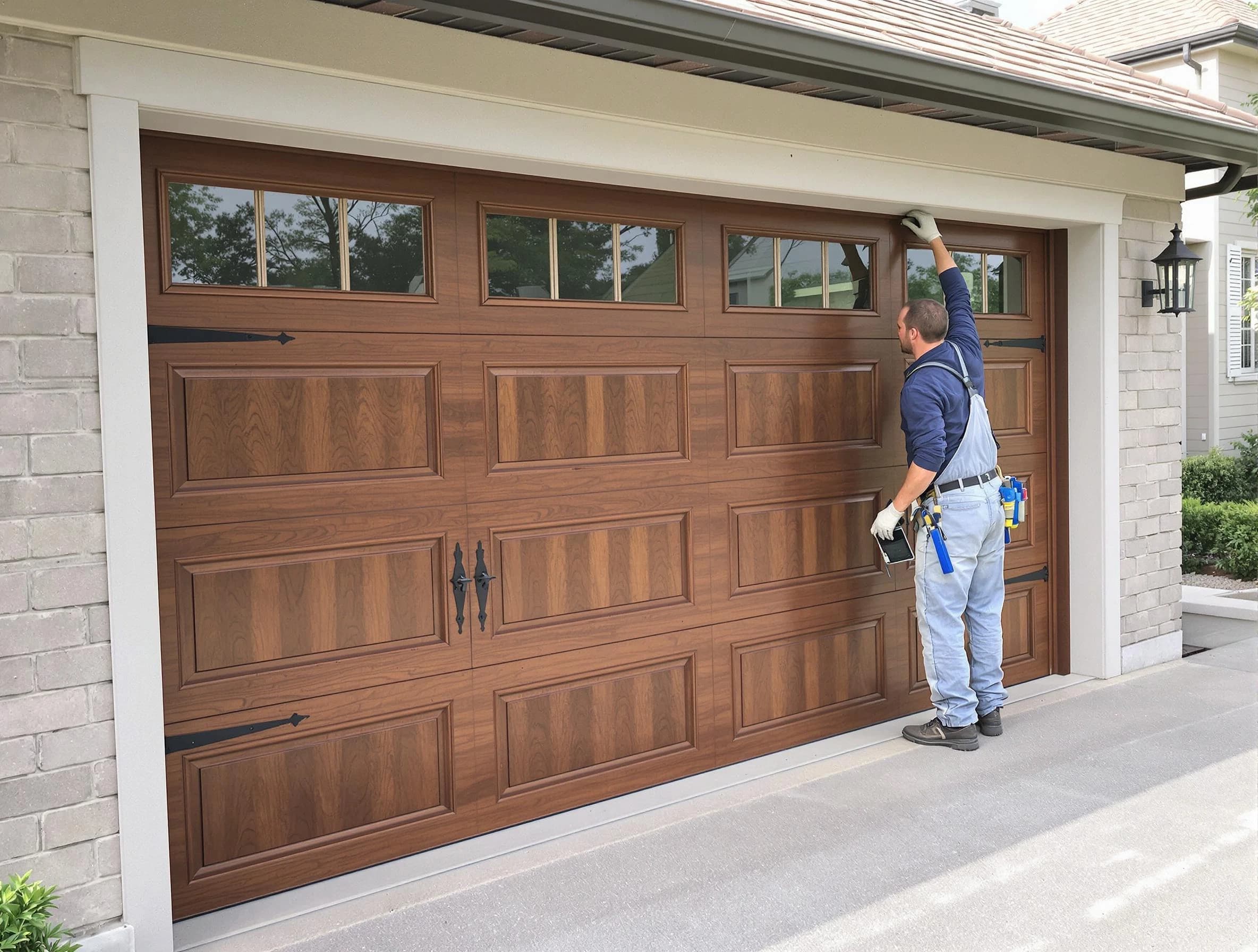 Custom garage door showcase by North Providence Garage Door Repair in North Providence