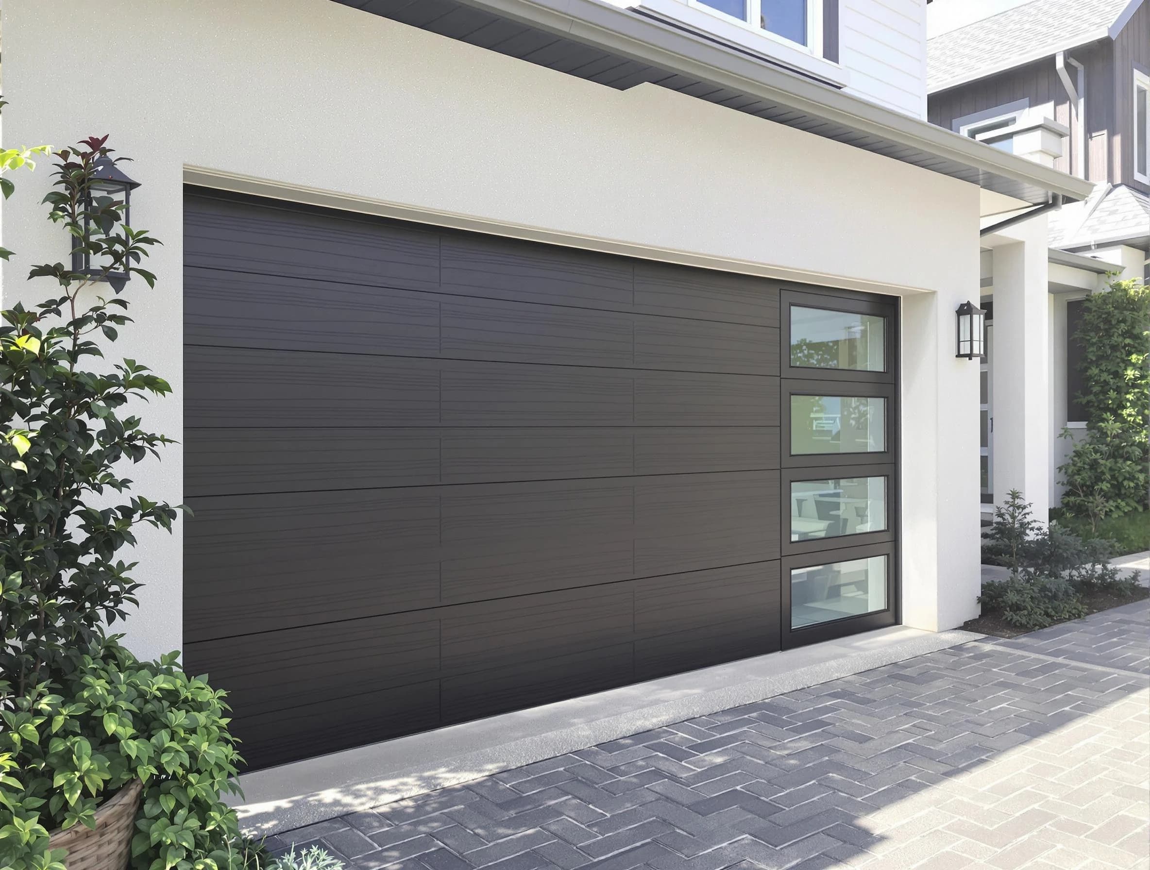 Custom garage door installation by North Providence Garage Door Repair in North Providence