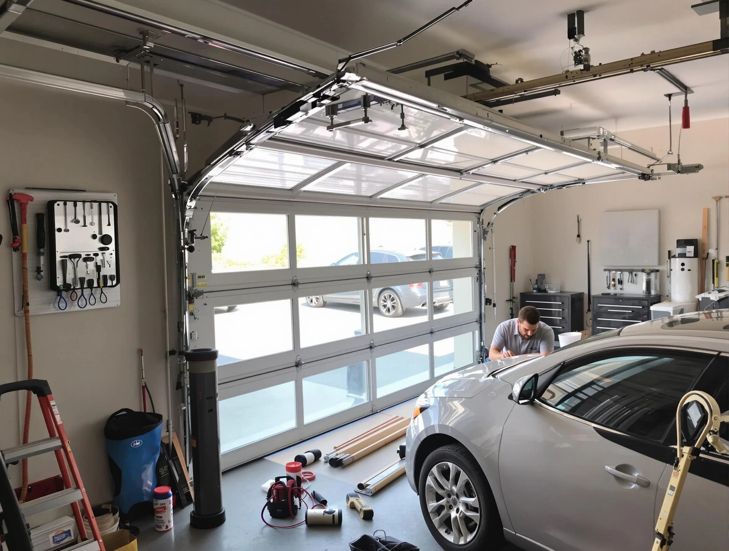 Garage door noise reduction service by North Providence Garage Door Repair in North Providence
