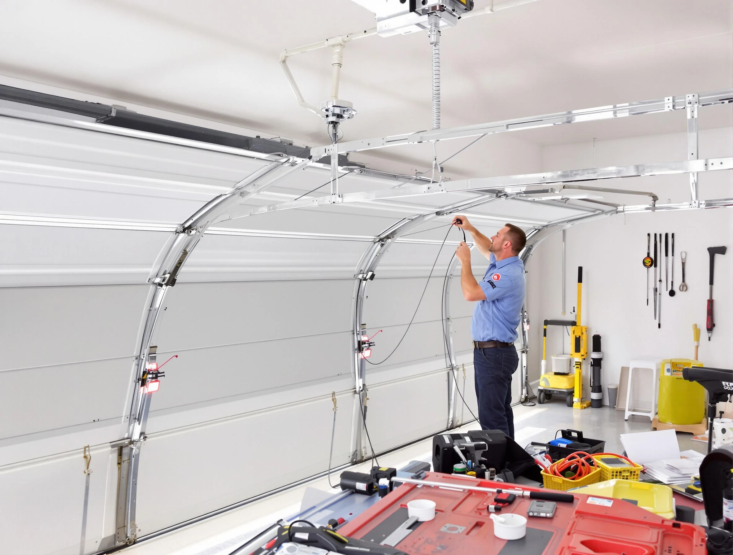 Garage door cable repair service by North Providence Garage Door Repair in North Providence
