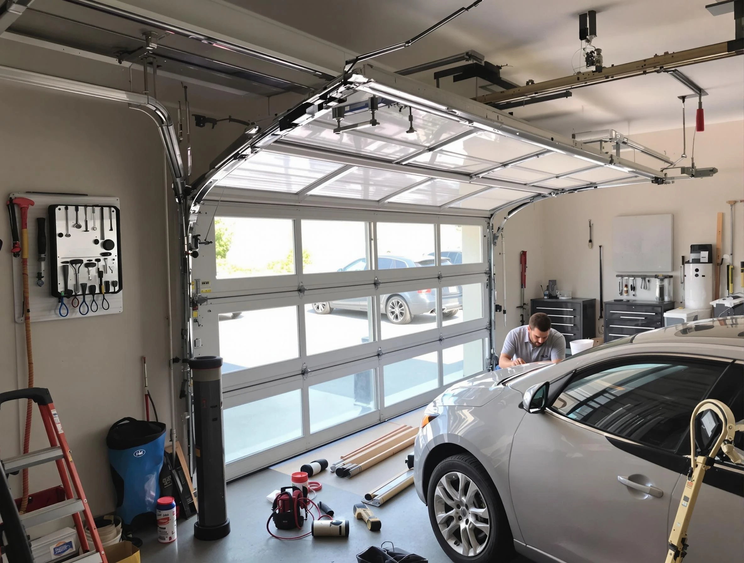 Garage door noise reduction service by North Providence Garage Door Repair in North Providence