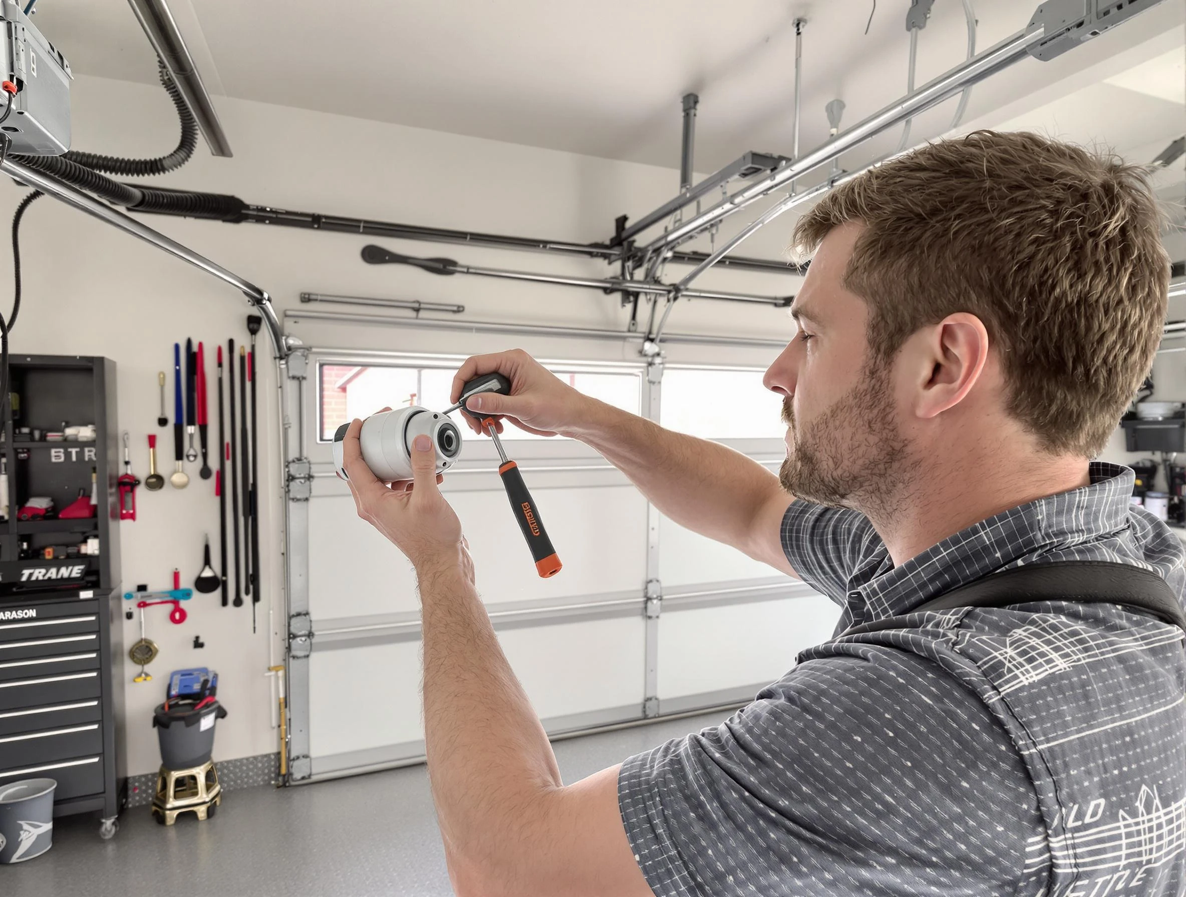 Garage door opener repair service by North Providence Garage Door Repair in North Providence